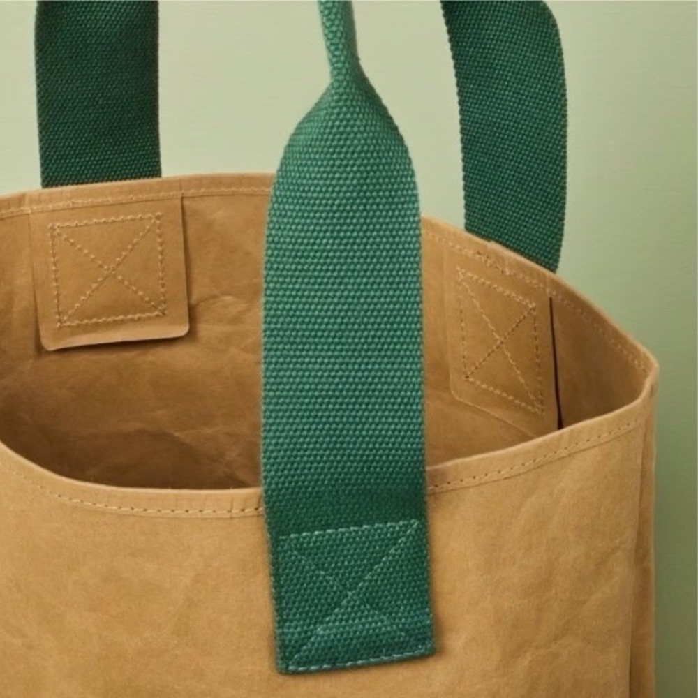 Paper Tote Bag Set Brown/Green - Hearth & Hand Magnolia, Target - Picture 3 of 5